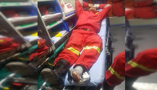 EsSalud Cusco le niega atención a bombero accidentado en servicio (FOTOS)